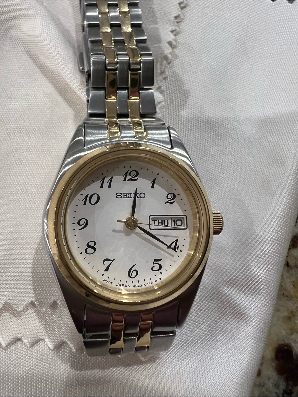 Seiko Ladies Two-Tone Silver and Gold Wristwatch